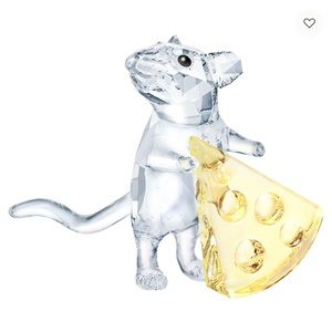 Swarovski Mouse With Cheese Crystal Figurine 5464939